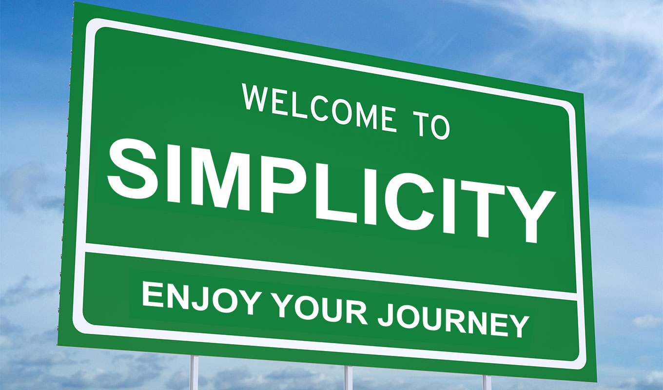 Welcome to Simplicity sign