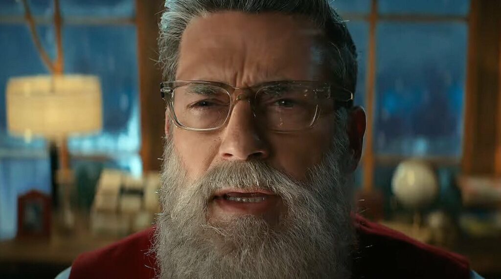 Jon Hamm as Santa in 2022 World Cup commercial