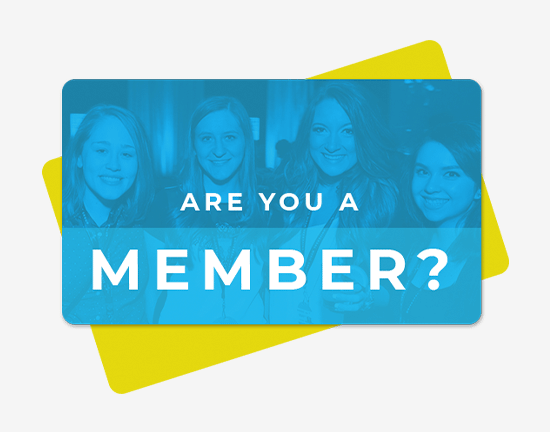 Designed logo card highlighting the Are You A Member? tool