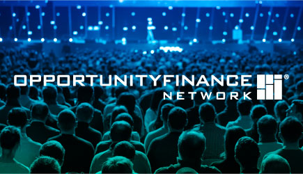 Opportunity Finance Network crowd at a conference