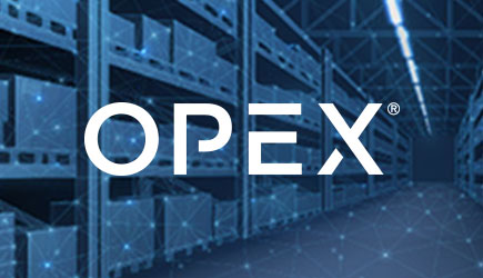opex logo warehouse background